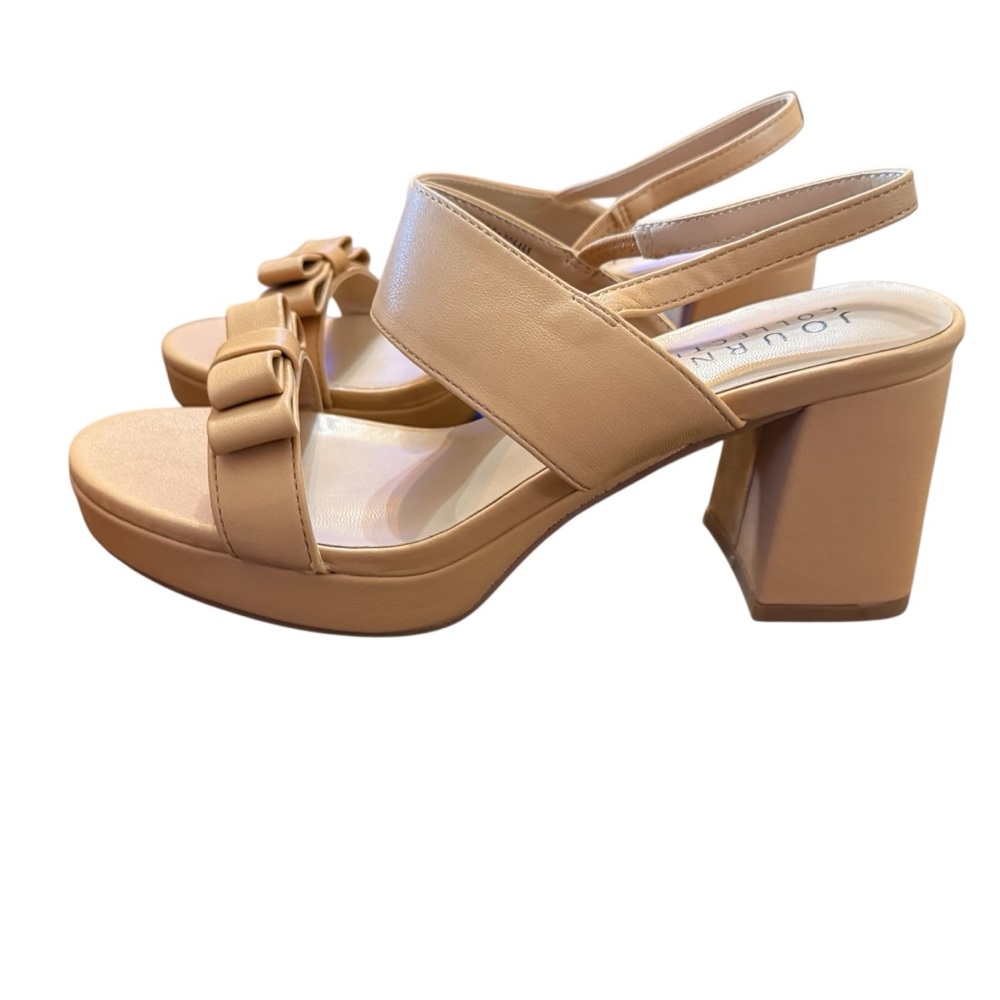 Journee Collection Brookan Platform Block Heel Dress Sandals Size 7 - Picture 6 of 10